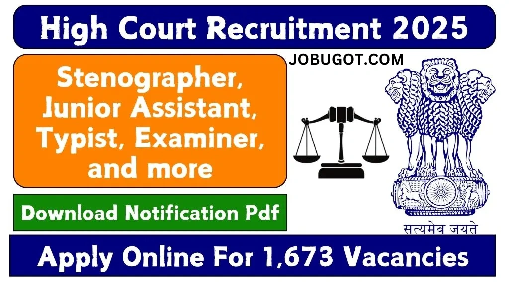 High Court Recruitment 2025