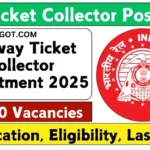 Railway Ticket Collector Recruitment 2025