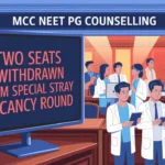 MCC Withdraws Two Seats From NEET PG Special Stray Vacancy Round Counselling 2024, Details Here-